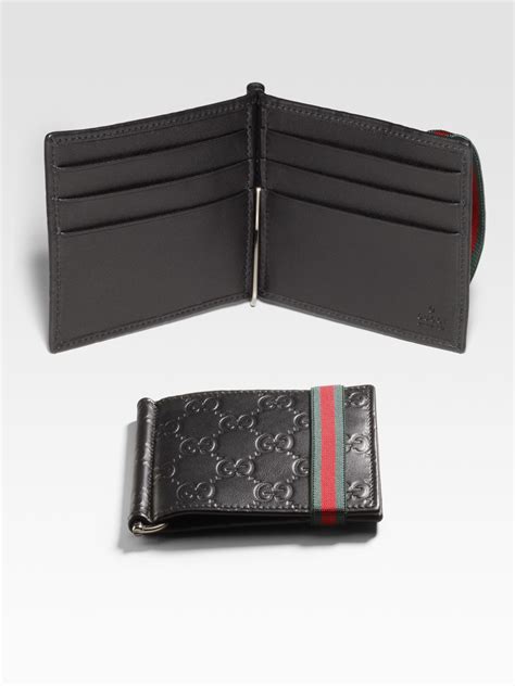 wallet with money clip gucci|money clipper wallet Gucci.